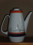 Lufthansa-Vase mit MünchenSkyline